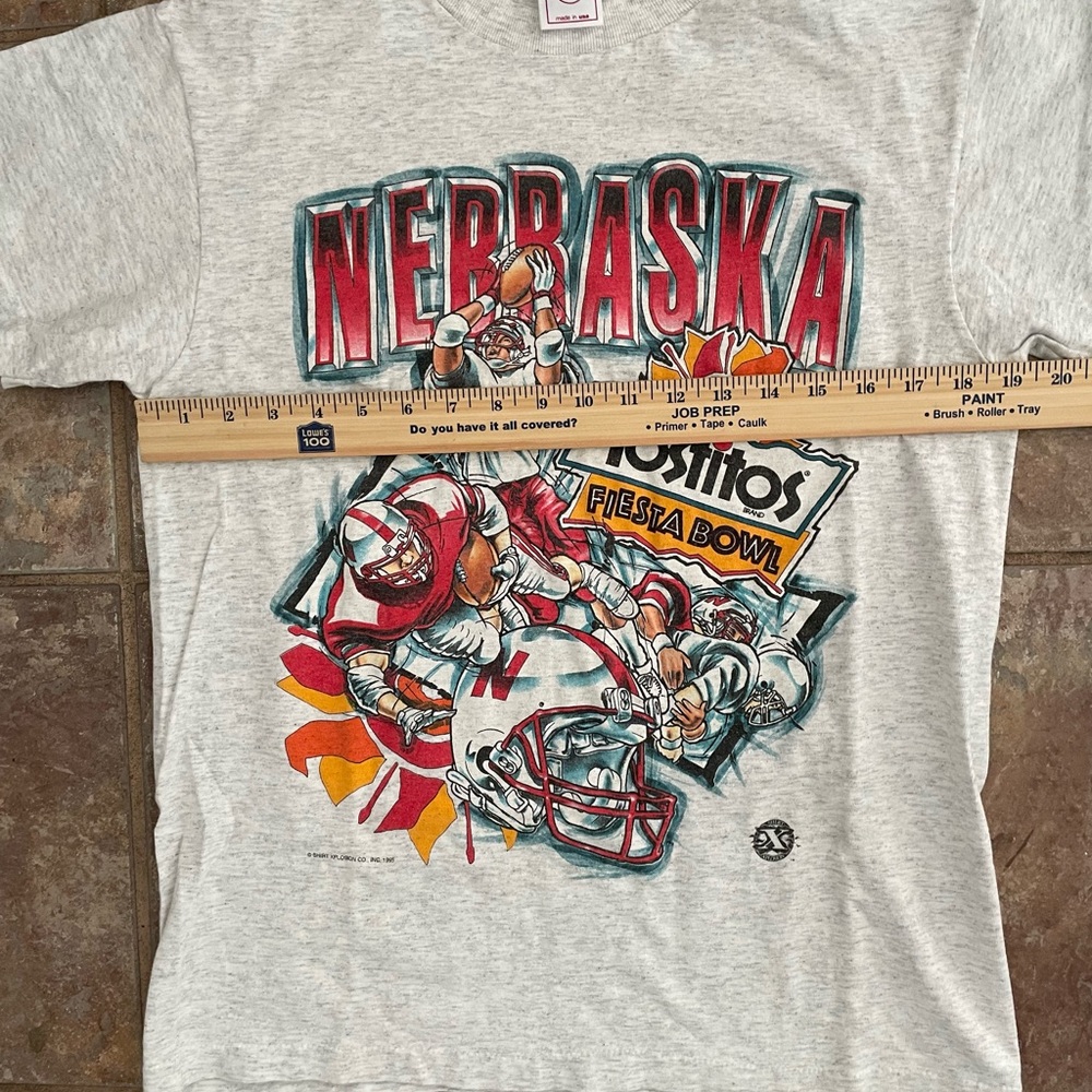 Vintage 90s Nebraska Cornhuskers Tostitos Fiesta Bowl shirt - Picture 5 of 6